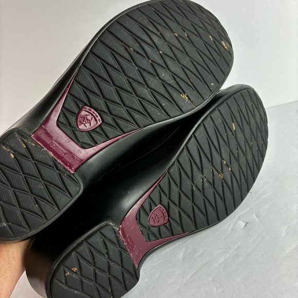 Ariat Black Leather Wedges Mules - Picture 7 of 7